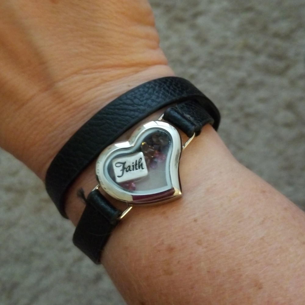 Black wraparound bracelet